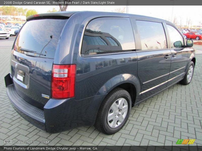 Modern Blue Pearl / Dark Slate/Light Shale 2008 Dodge Grand Caravan SE
