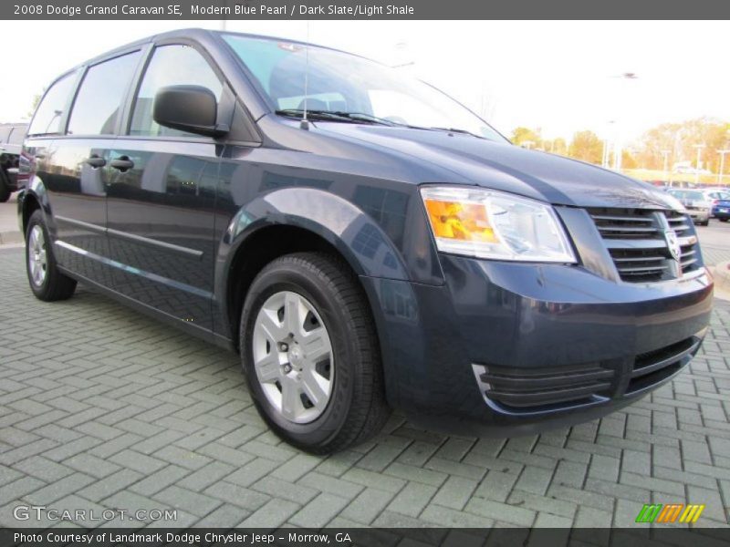 Modern Blue Pearl / Dark Slate/Light Shale 2008 Dodge Grand Caravan SE