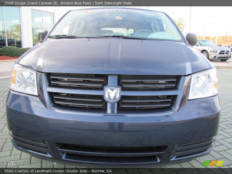 Modern Blue Pearl / Dark Slate/Light Shale 2008 Dodge Grand Caravan SE