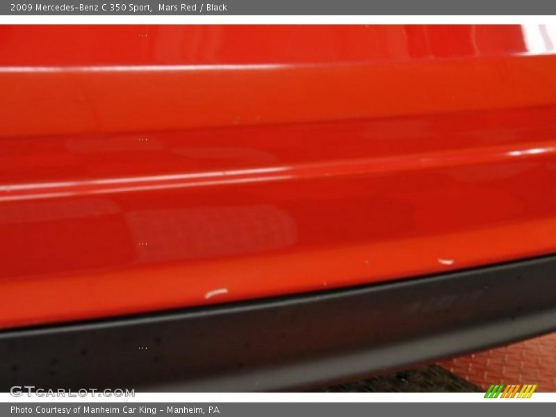 Mars Red / Black 2009 Mercedes-Benz C 350 Sport
