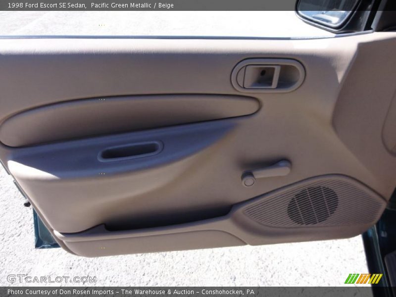 Pacific Green Metallic / Beige 1998 Ford Escort SE Sedan