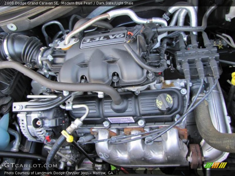 Modern Blue Pearl / Dark Slate/Light Shale 2008 Dodge Grand Caravan SE