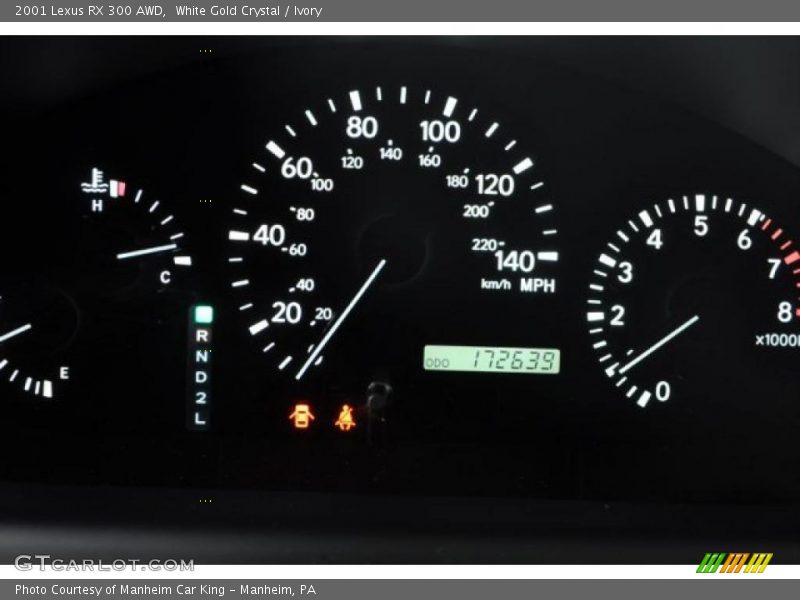 White Gold Crystal / Ivory 2001 Lexus RX 300 AWD