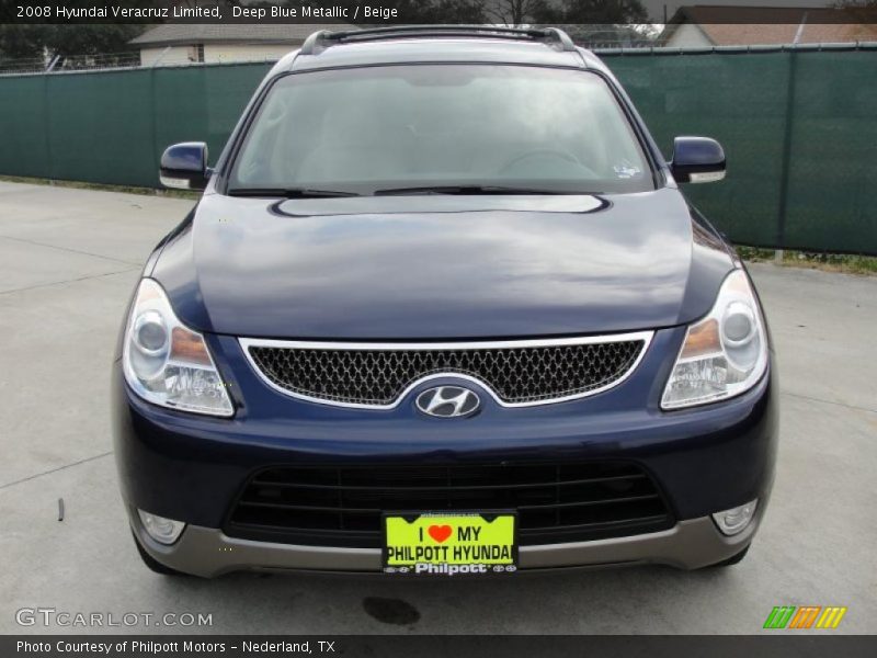Deep Blue Metallic / Beige 2008 Hyundai Veracruz Limited