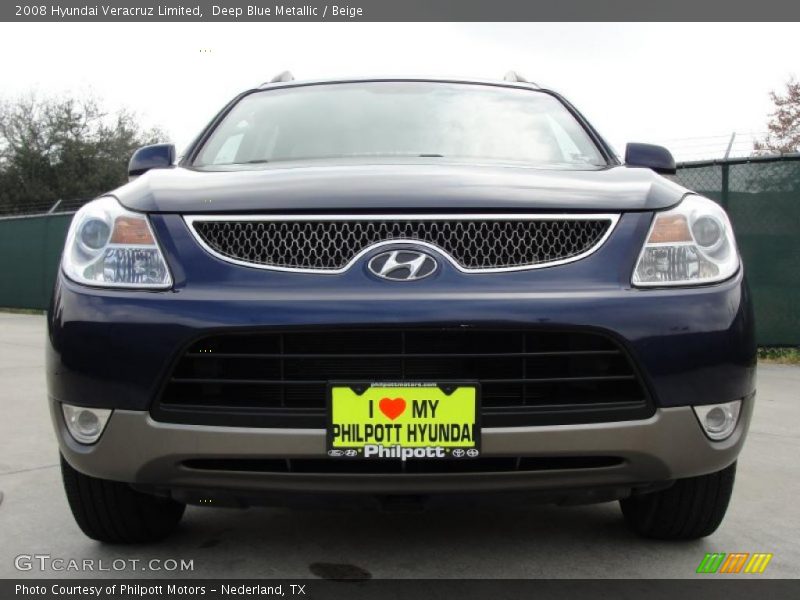 Deep Blue Metallic / Beige 2008 Hyundai Veracruz Limited