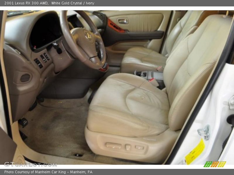 White Gold Crystal / Ivory 2001 Lexus RX 300 AWD