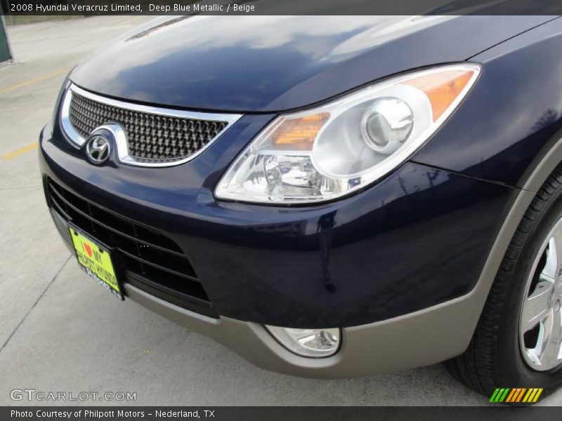 Deep Blue Metallic / Beige 2008 Hyundai Veracruz Limited