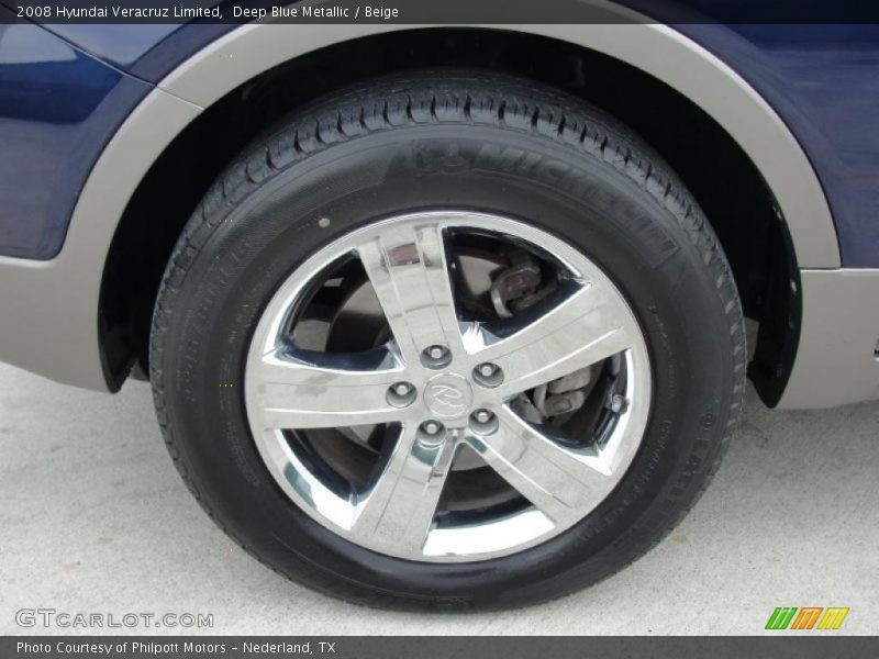 Deep Blue Metallic / Beige 2008 Hyundai Veracruz Limited