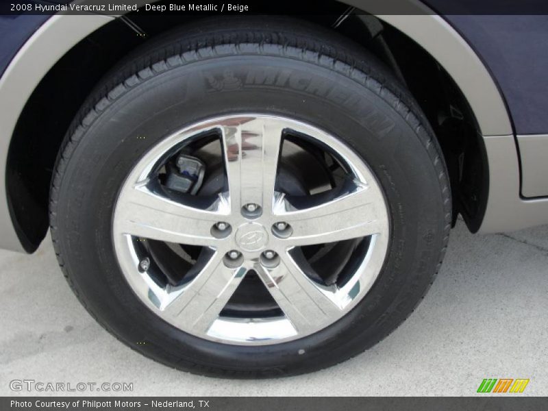 Deep Blue Metallic / Beige 2008 Hyundai Veracruz Limited