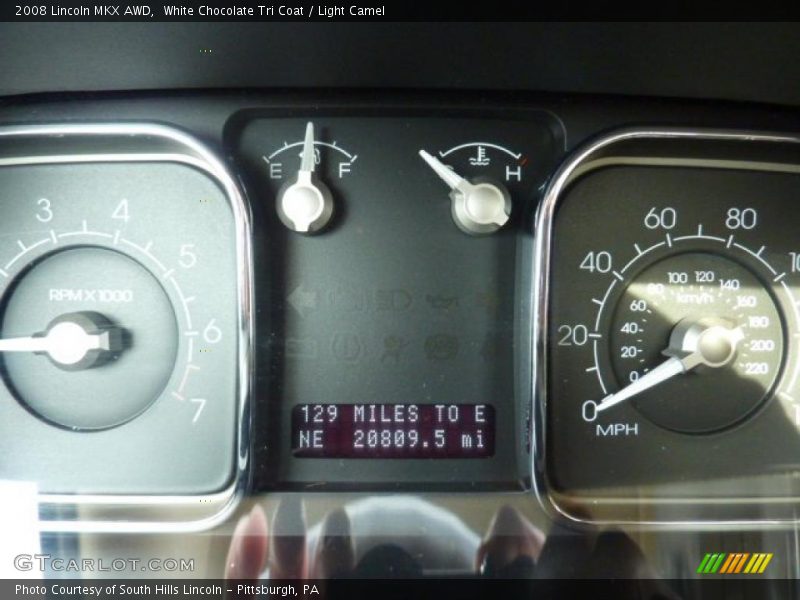 White Chocolate Tri Coat / Light Camel 2008 Lincoln MKX AWD