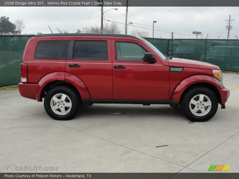 Inferno Red Crystal Pearl / Dark Slate Gray 2008 Dodge Nitro SXT