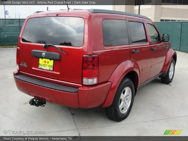 Inferno Red Crystal Pearl / Dark Slate Gray 2008 Dodge Nitro SXT