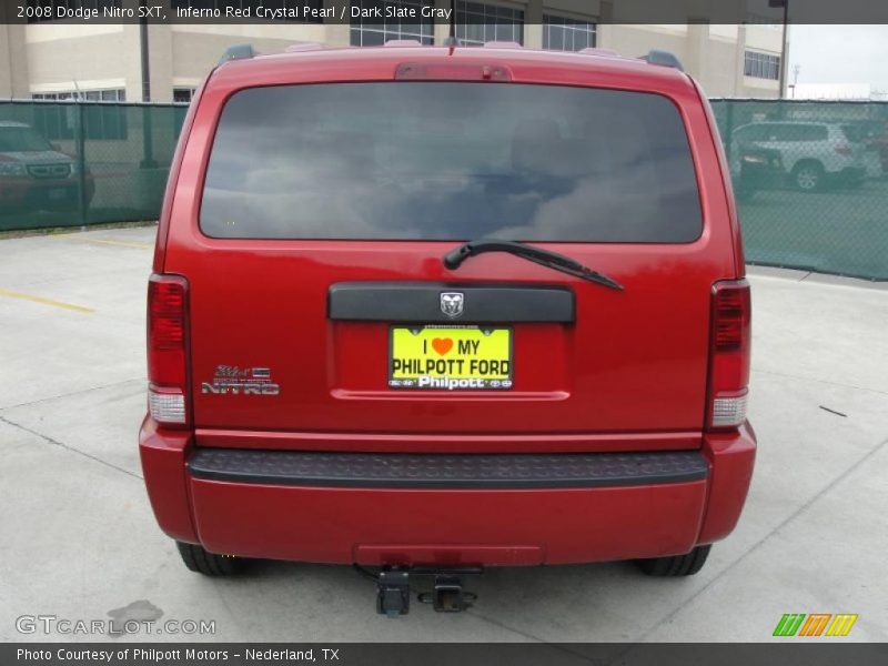 Inferno Red Crystal Pearl / Dark Slate Gray 2008 Dodge Nitro SXT