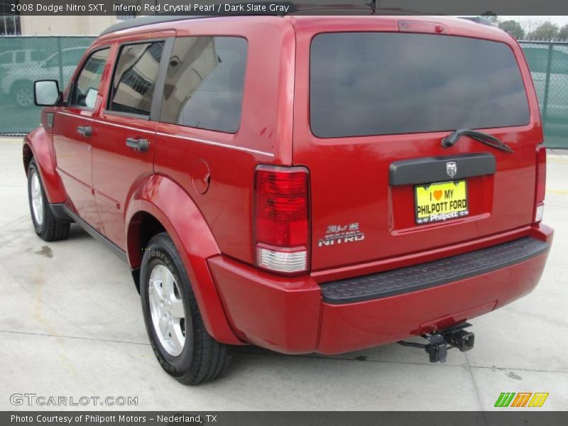 Inferno Red Crystal Pearl / Dark Slate Gray 2008 Dodge Nitro SXT