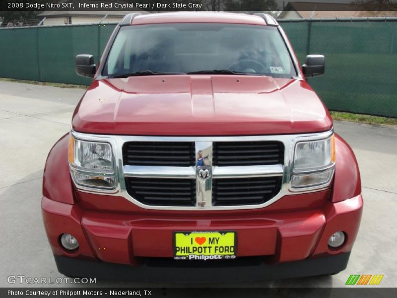 Inferno Red Crystal Pearl / Dark Slate Gray 2008 Dodge Nitro SXT