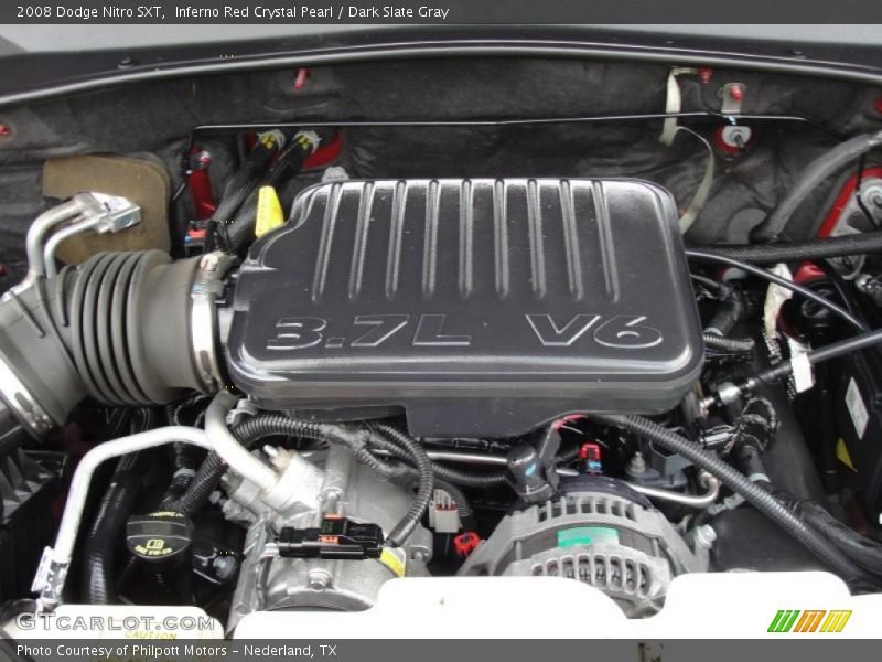 Inferno Red Crystal Pearl / Dark Slate Gray 2008 Dodge Nitro SXT