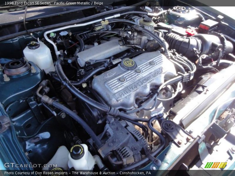  1998 Escort SE Sedan Engine - 2.0 Liter SOHC 8-Valve 4 Cylinder