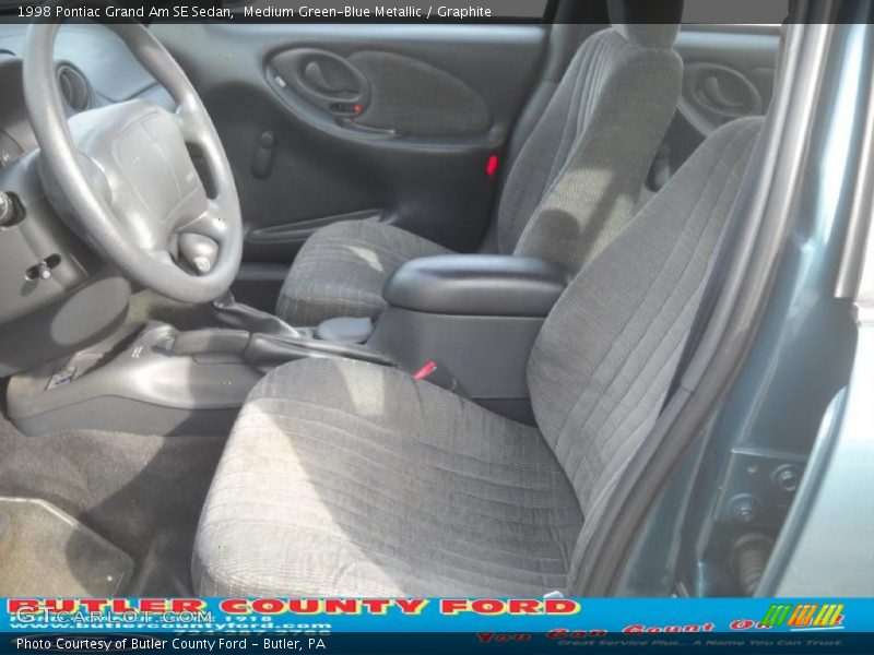 Medium Green-Blue Metallic / Graphite 1998 Pontiac Grand Am SE Sedan