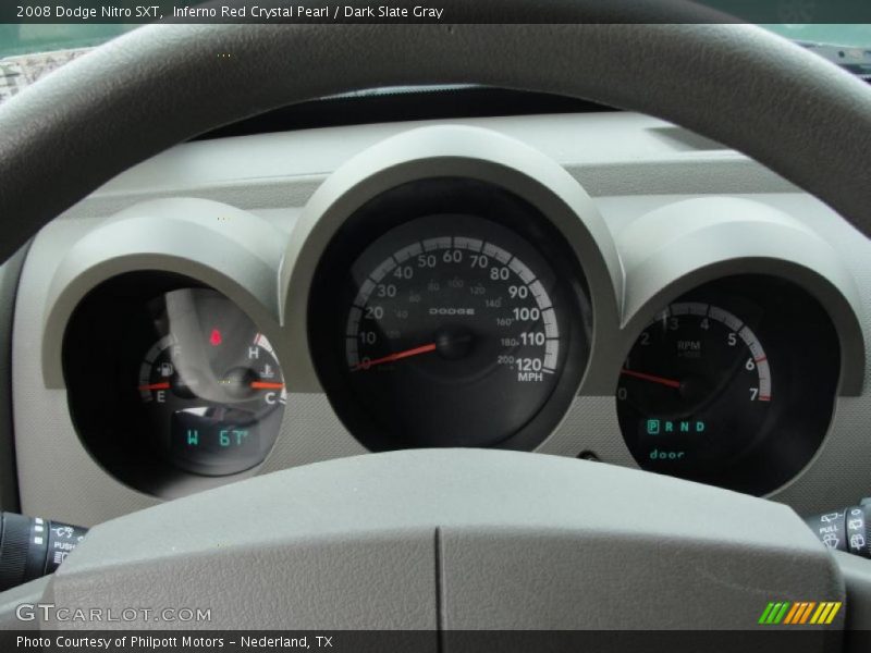 Inferno Red Crystal Pearl / Dark Slate Gray 2008 Dodge Nitro SXT