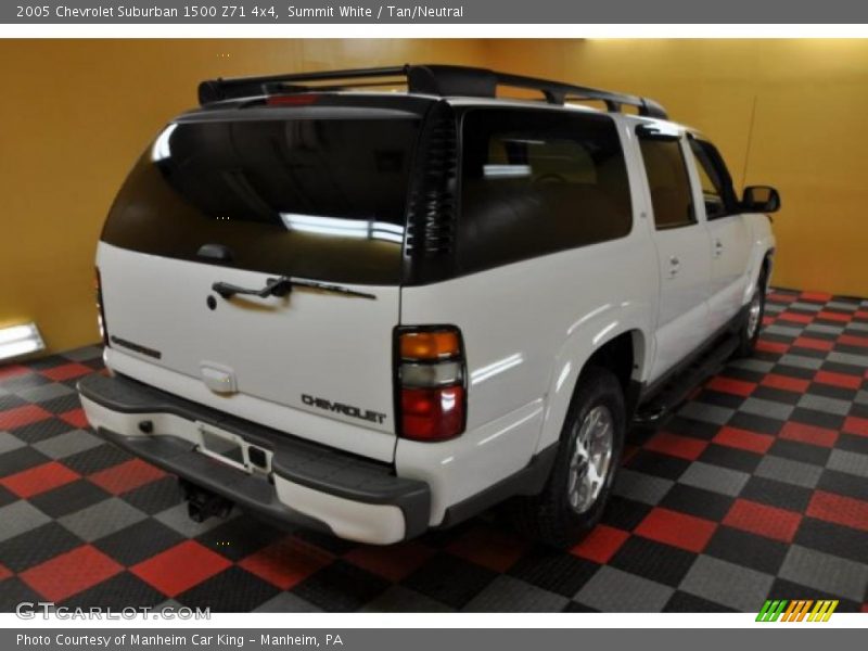Summit White / Tan/Neutral 2005 Chevrolet Suburban 1500 Z71 4x4