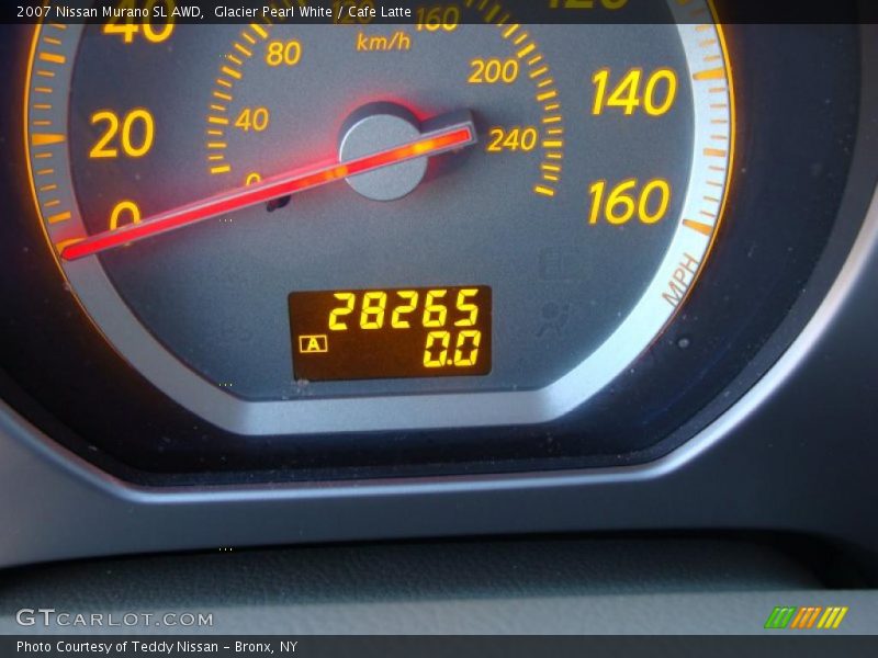 Glacier Pearl White / Cafe Latte 2007 Nissan Murano SL AWD