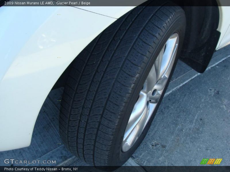 Glacier Pearl / Beige 2009 Nissan Murano LE AWD