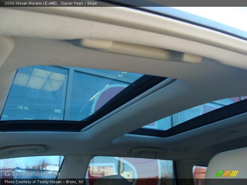 Glacier Pearl / Beige 2009 Nissan Murano LE AWD
