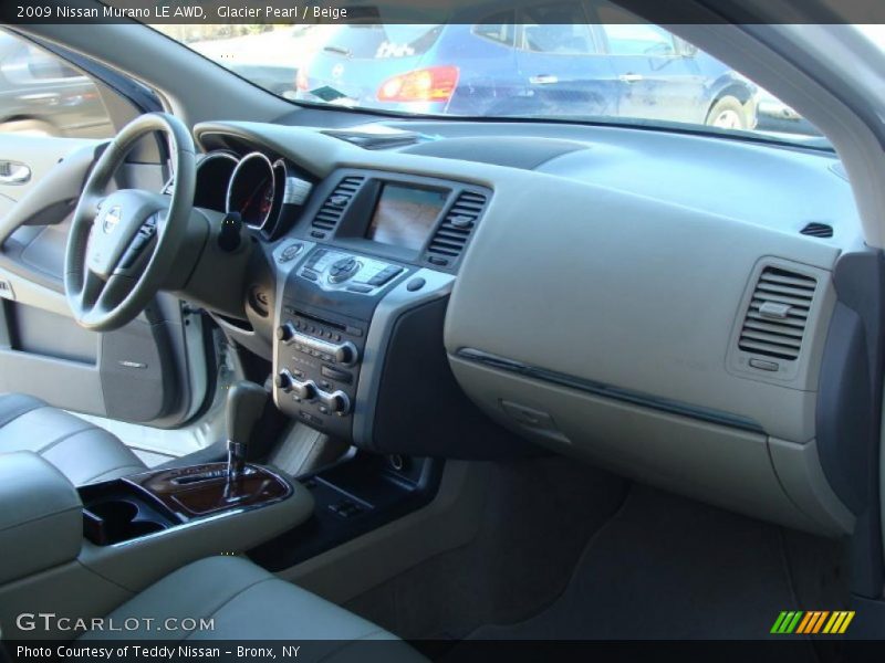 Glacier Pearl / Beige 2009 Nissan Murano LE AWD