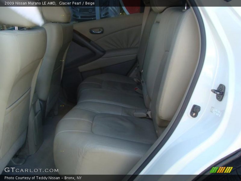 Glacier Pearl / Beige 2009 Nissan Murano LE AWD