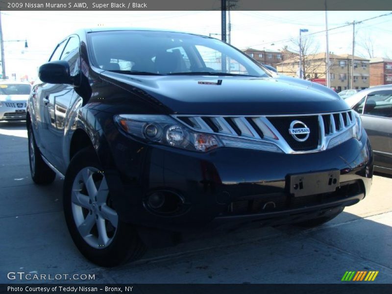 Super Black / Black 2009 Nissan Murano S AWD