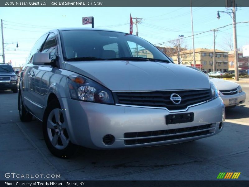 Radiant Silver Metallic / Gray 2008 Nissan Quest 3.5