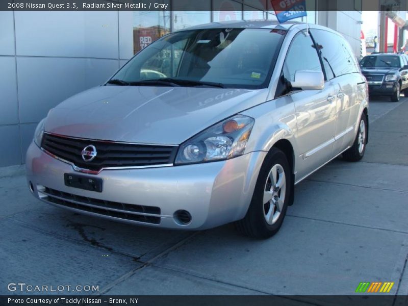 Radiant Silver Metallic / Gray 2008 Nissan Quest 3.5
