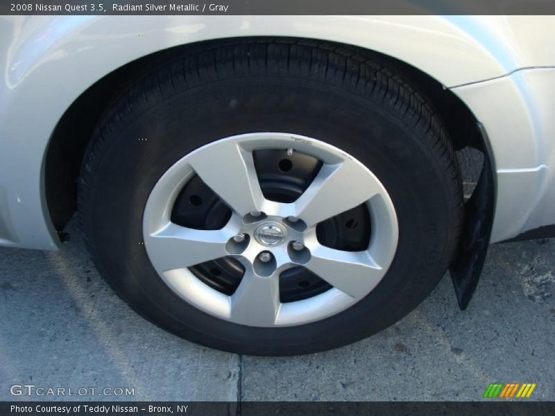 Radiant Silver Metallic / Gray 2008 Nissan Quest 3.5