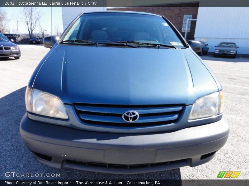 Sailfin Blue Metallic / Gray 2002 Toyota Sienna LE