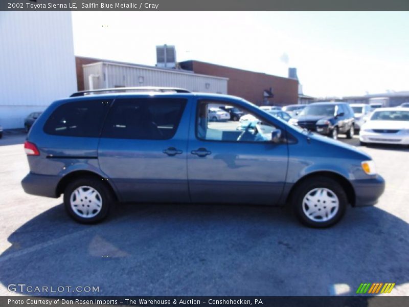 Sailfin Blue Metallic / Gray 2002 Toyota Sienna LE
