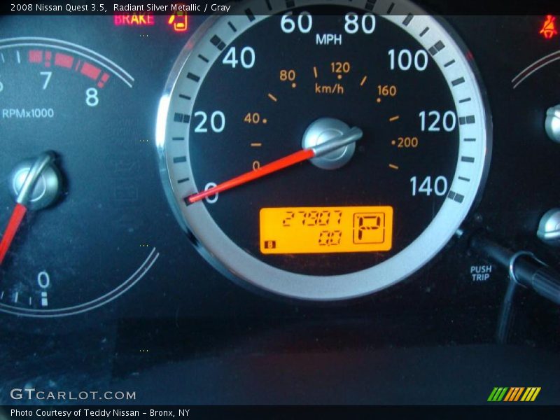 Radiant Silver Metallic / Gray 2008 Nissan Quest 3.5