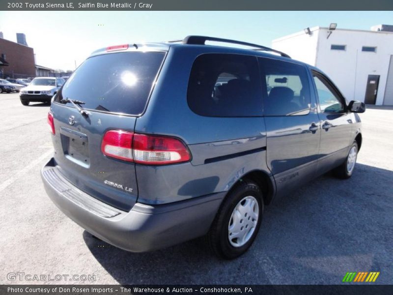 Sailfin Blue Metallic / Gray 2002 Toyota Sienna LE