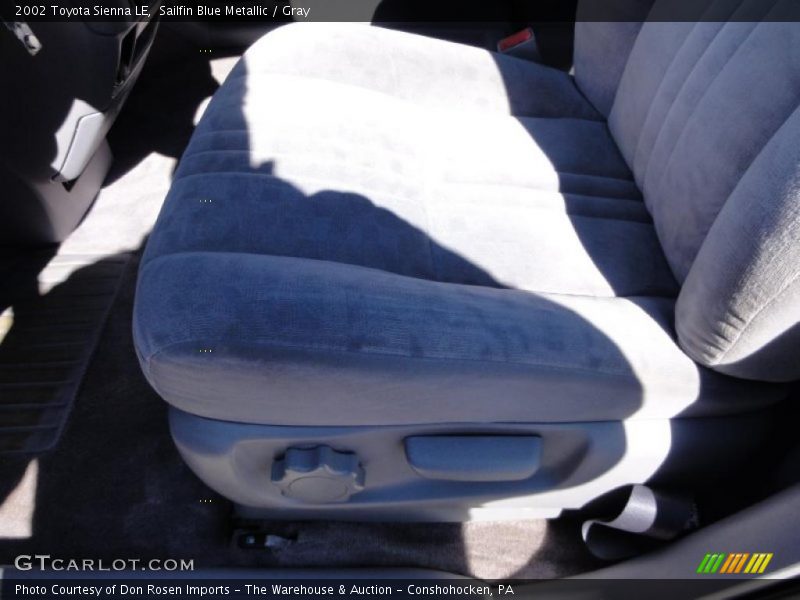 Sailfin Blue Metallic / Gray 2002 Toyota Sienna LE
