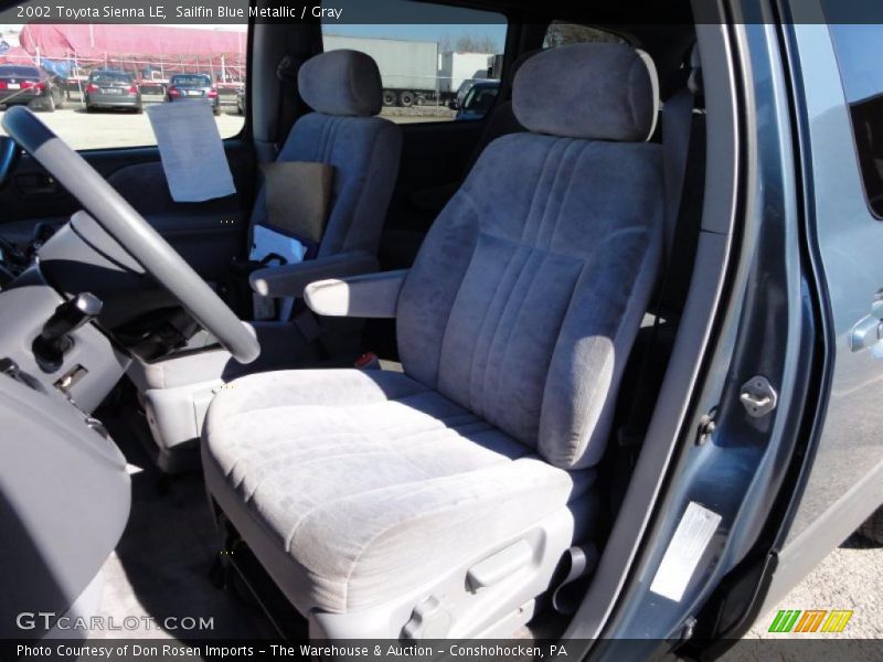 Sailfin Blue Metallic / Gray 2002 Toyota Sienna LE