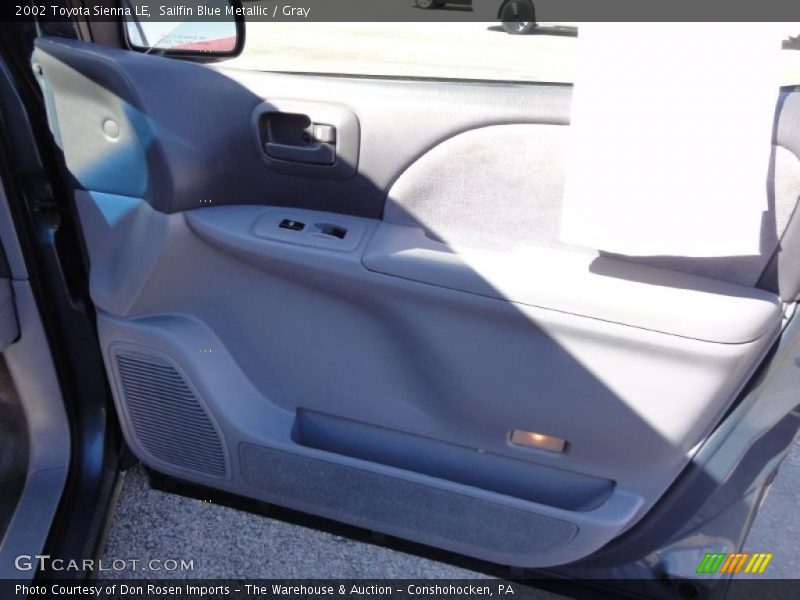 Sailfin Blue Metallic / Gray 2002 Toyota Sienna LE