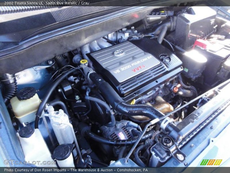 Sailfin Blue Metallic / Gray 2002 Toyota Sienna LE