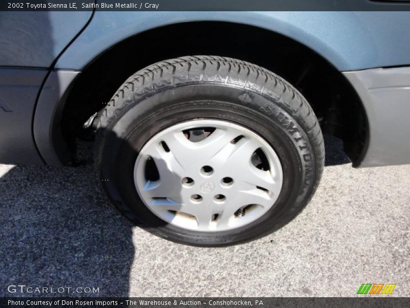 Sailfin Blue Metallic / Gray 2002 Toyota Sienna LE