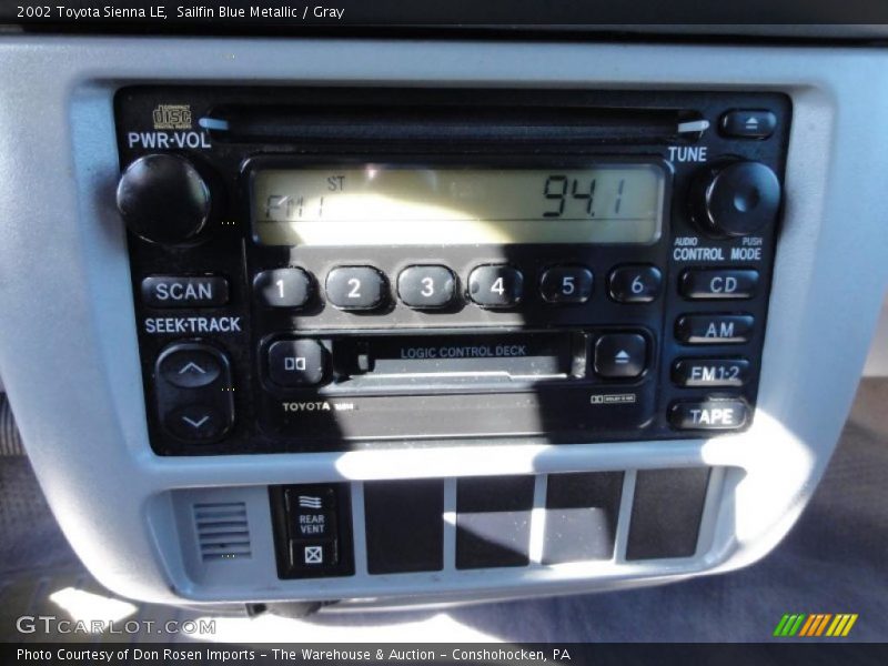 Sailfin Blue Metallic / Gray 2002 Toyota Sienna LE