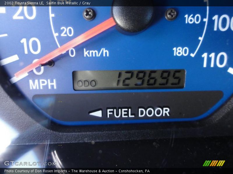 Sailfin Blue Metallic / Gray 2002 Toyota Sienna LE