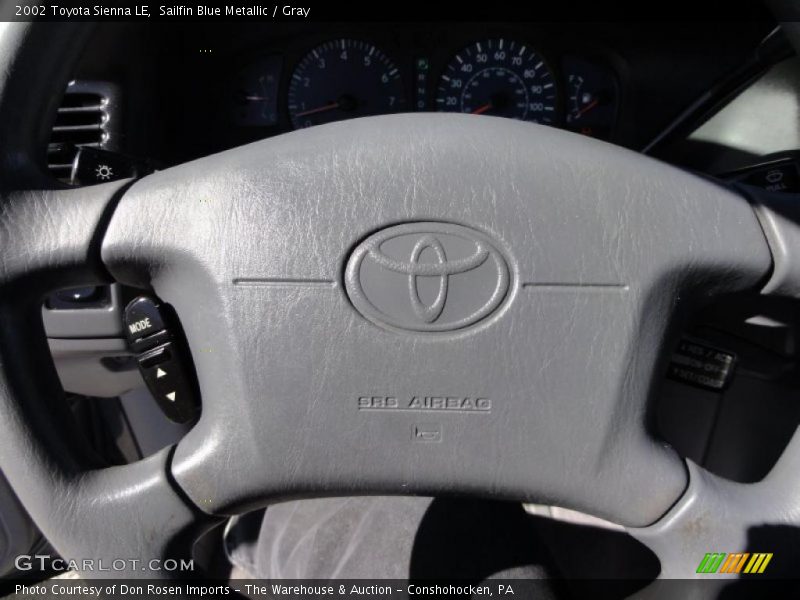 Sailfin Blue Metallic / Gray 2002 Toyota Sienna LE
