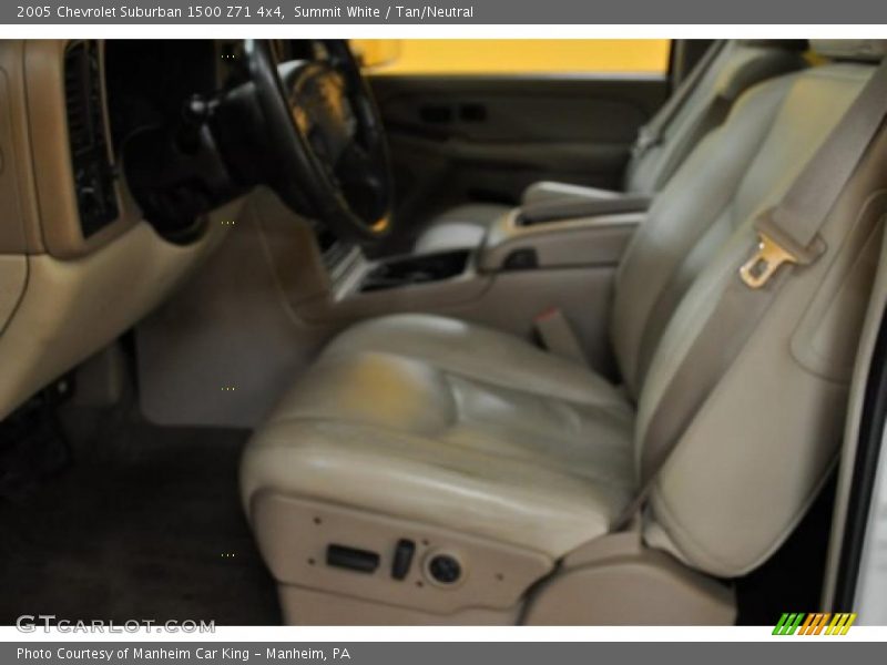 Summit White / Tan/Neutral 2005 Chevrolet Suburban 1500 Z71 4x4