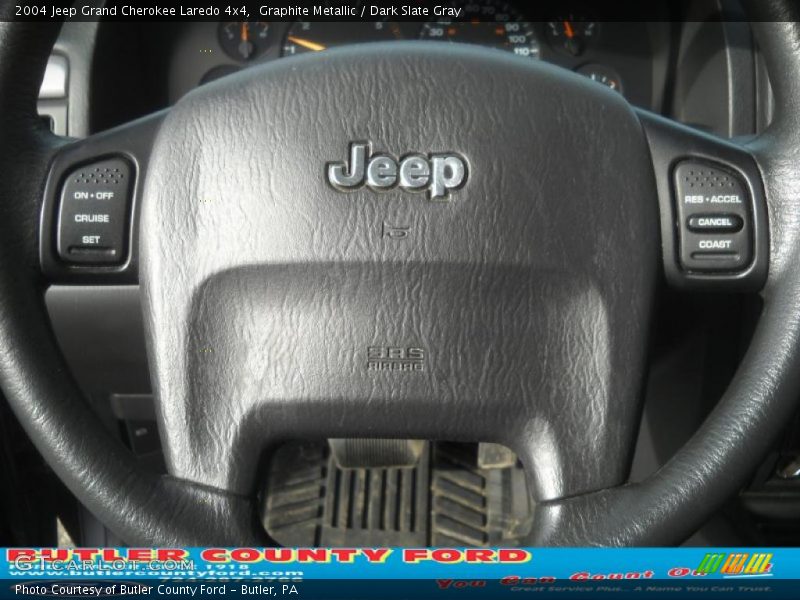 Graphite Metallic / Dark Slate Gray 2004 Jeep Grand Cherokee Laredo 4x4