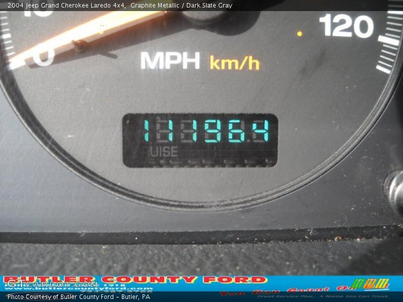 Graphite Metallic / Dark Slate Gray 2004 Jeep Grand Cherokee Laredo 4x4