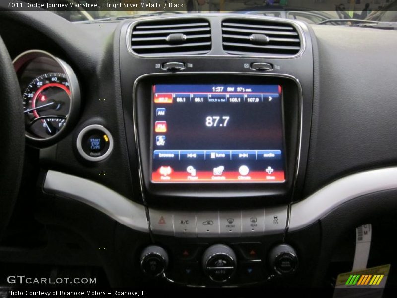 Bright Silver Metallic / Black 2011 Dodge Journey Mainstreet