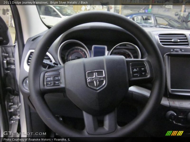 Bright Silver Metallic / Black 2011 Dodge Journey Mainstreet